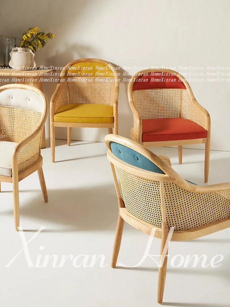 GENJI Aisling Sleek Minimalist Rattan Dining Chair from GENJI