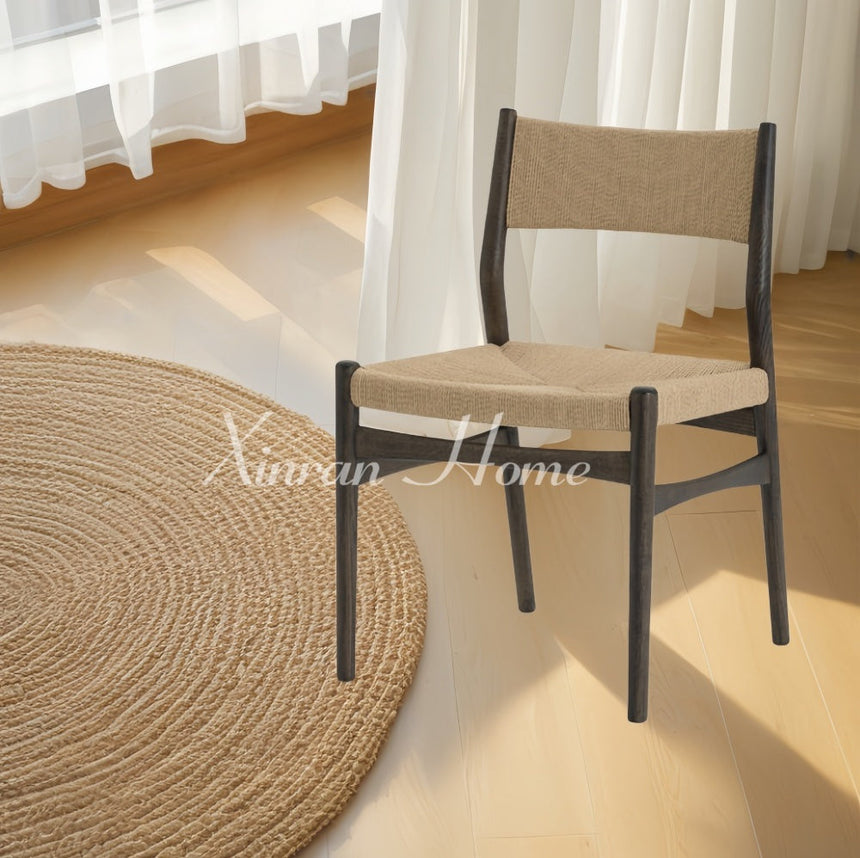 GENJI Aislinn Light Luxury Ash Wood Dining Chair from GENJI