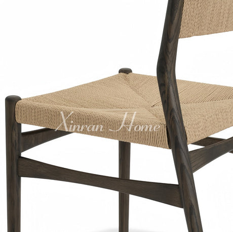 GENJI Aislinn Light Luxury Ash Wood Dining Chair from GENJI