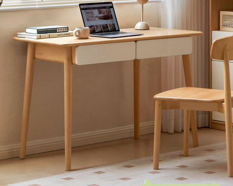 GENJI Akihiko Minimalist Solid Wood Writing Desk from GENJI