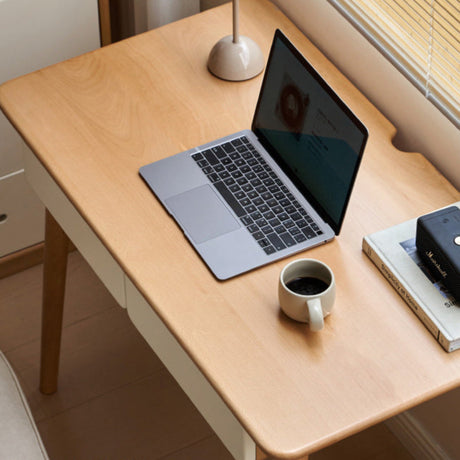 GENJI Akihiko Minimalist Solid Wood Writing Desk from GENJI
