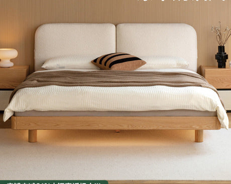 GENJI Akihiro Elegant Solid Wood Bed from GENJI