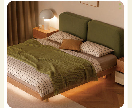 GENJI Akihiro Elegant Solid Wood Bed from GENJI