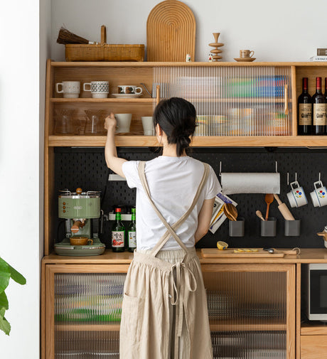 GENJI Akihiro Elegant Solid Wood High Cabinet from GENJI