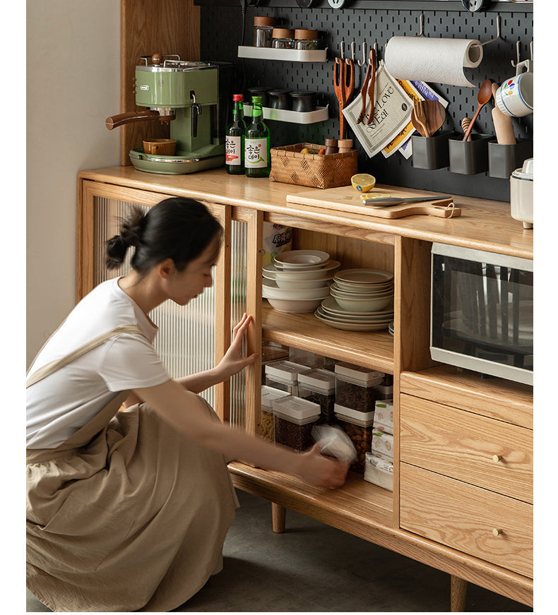 GENJI Akihiro Elegant Solid Wood High Cabinet from GENJI