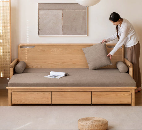 GENJI Akiko Versatile Natural Wood Foldable Sofa from GENJI