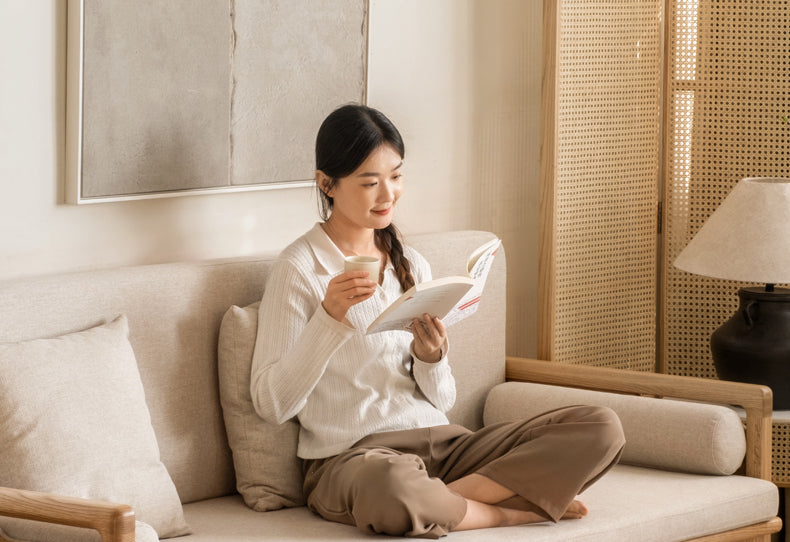 GENJI Akiko Versatile Natural Wood Foldable Sofa from GENJI