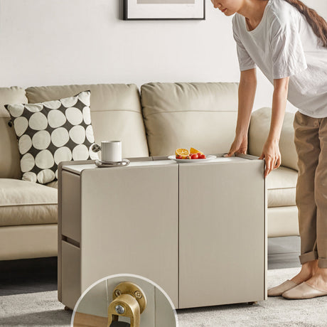 GENJI Akira Chic Removable Solid Wood Side Table from GENJI