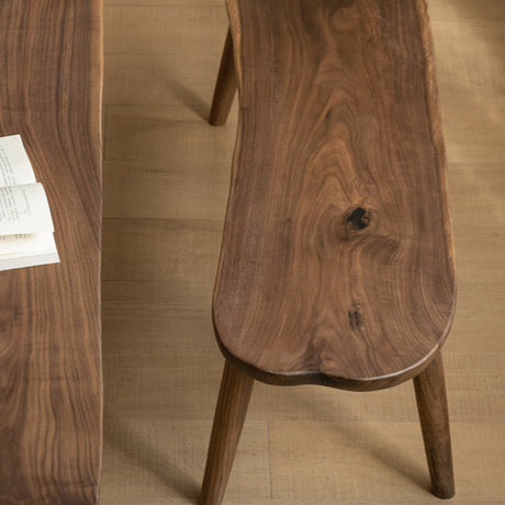 GENJI Akira Rustic Solid Wood Leisure Bench from GENJI