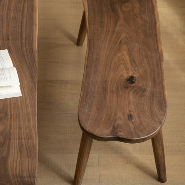 GENJI Akira Rustic Solid Wood Leisure Bench from GENJI