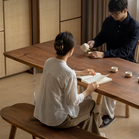 GENJI Akira Rustic Solid Wood Leisure Bench from GENJI