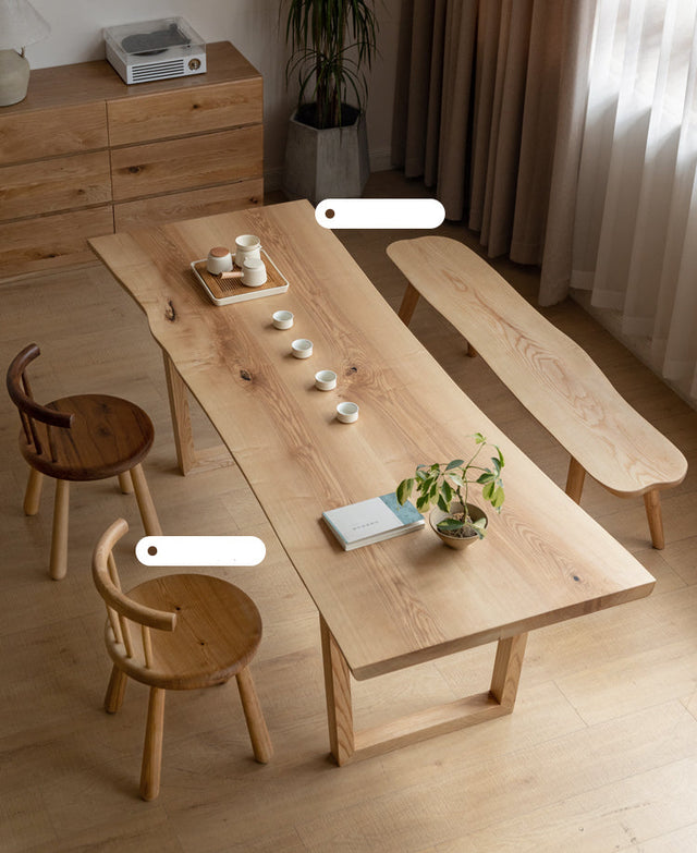 GENJI Akira Rustic Solid Wood Leisure Bench from GENJI