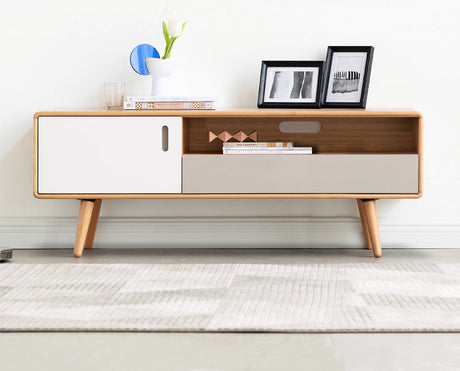 GENJI Alaric Solid Wood Storage Cabinet for Nordic Living Room from GENJI