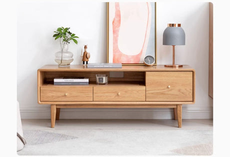 GENJI Alaric Solid Wood Storage Cabinet for Nordic Living Room from GENJI