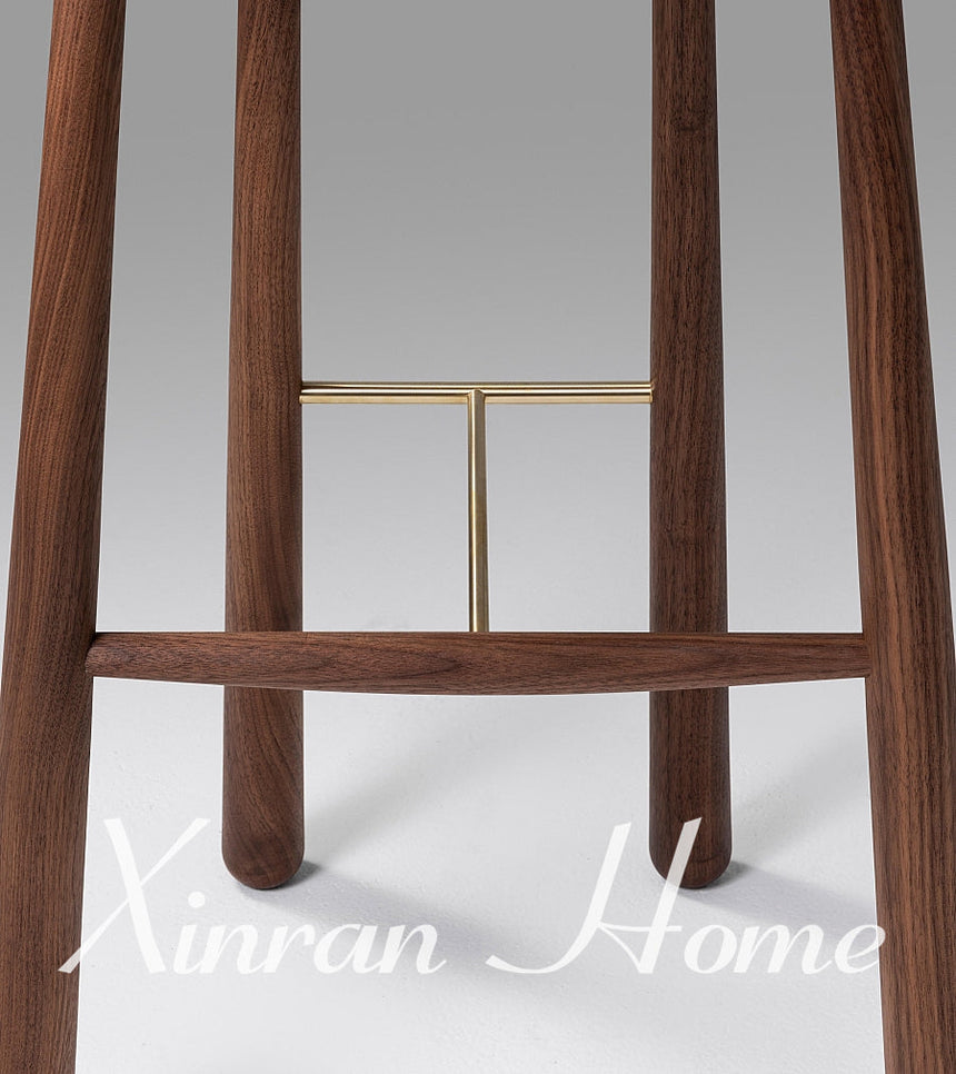 GENJI Amara Elegant Solid Wood Bar Stool from GENJI