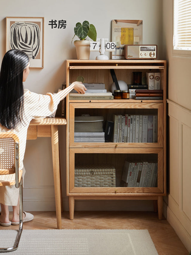 GENJI Amaterasu Sustainable Natural Wood Bookshelf System from GENJI