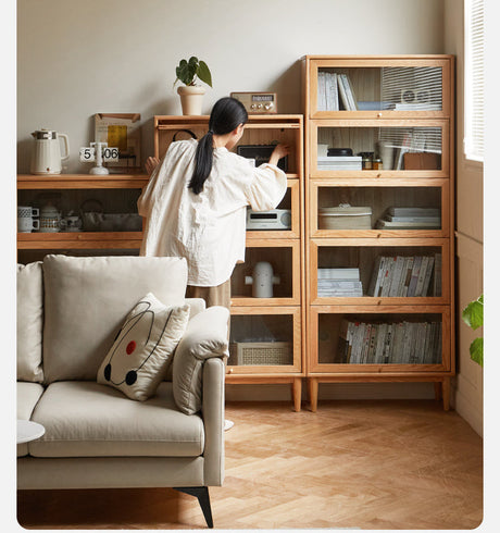 GENJI Amaterasu Sustainable Natural Wood Bookshelf System from GENJI