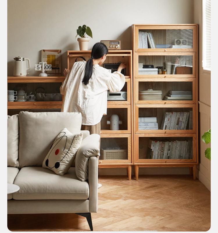 GENJI Amaterasu Sustainable Natural Wood Bookshelf System from GENJI