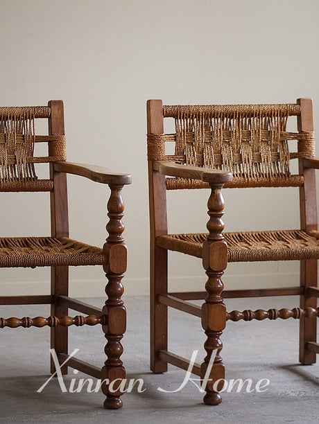 GENJI Ambrosia Vintage Woven Retro Dining Chair from GENJI