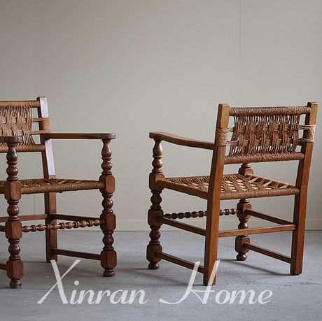 GENJI Ambrosia Vintage Woven Retro Dining Chair from GENJI