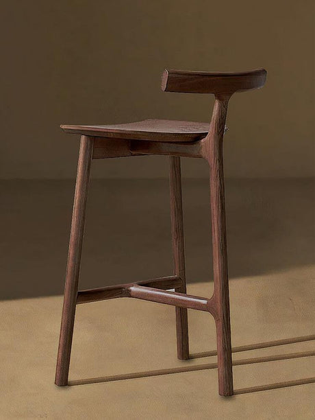 GENJI Araceli Sleek Ashwood Bar Stool - Lightweight Luxury Design from GENJI