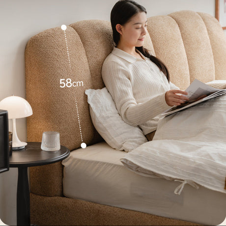 GENJI Aracely Luxurious Soft Fabric Bed for Modern Bedrooms from GENJI