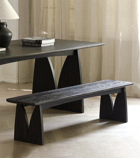 GENJI Arakawa Rustic Solid Wood Dining Bench from GENJI