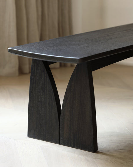 GENJI Arakawa Rustic Solid Wood Dining Bench from GENJI