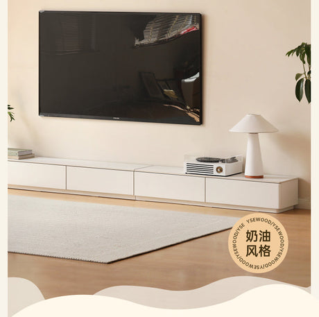 GENJI Aranella Creamy Solid Wood Floor Cabinet. from GENJI