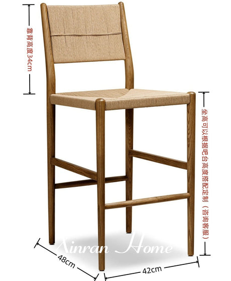 GENJI Arin High-Back Rest Comfortable Bar Chair from GENJI