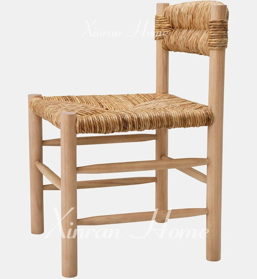GENJI Athenia Rustic Comfortable Solid Wood Dining Chair from GENJI