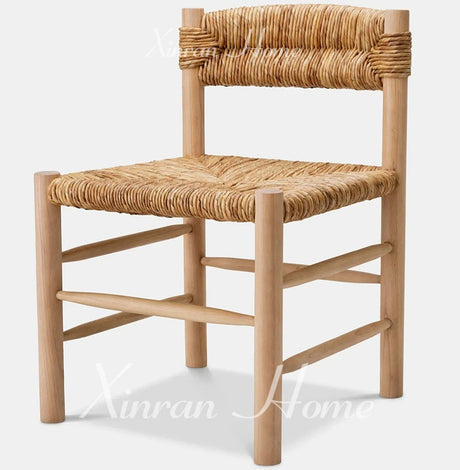 GENJI Athenia Rustic Comfortable Solid Wood Dining Chair from GENJI