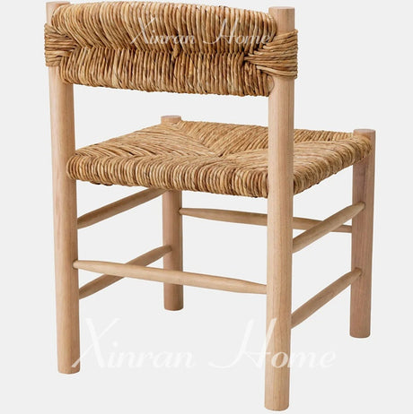 GENJI Athenia Rustic Comfortable Solid Wood Dining Chair from GENJI