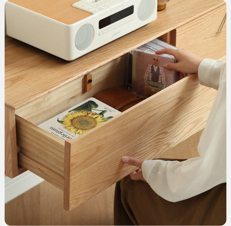 GENJI Callan Sleek Solid Wood Wall-Mounted TV Cabinet from GENJI