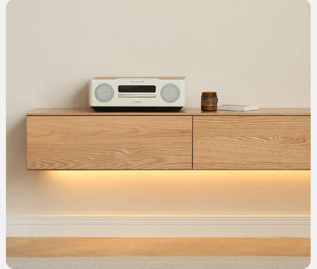 GENJI Callan Sleek Solid Wood Wall-Mounted TV Cabinet from GENJI
