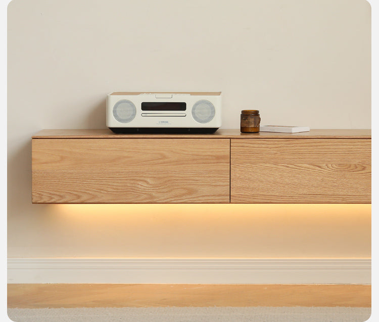 GENJI Callan Sleek Solid Wood Wall-Mounted TV Cabinet from GENJI