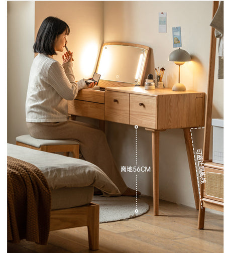 GENJI Callidora Elegant Minimalist Flip Dressing Table from GENJI