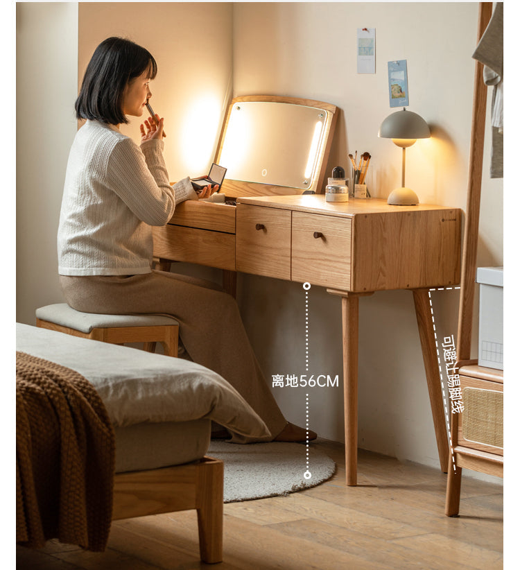 GENJI Callidora Elegant Minimalist Flip Dressing Table from GENJI