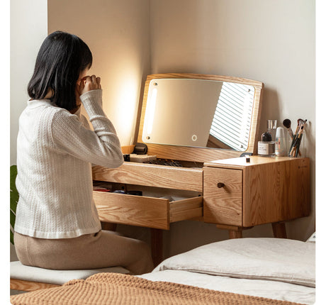 GENJI Callidora Elegant Minimalist Flip Dressing Table from GENJI