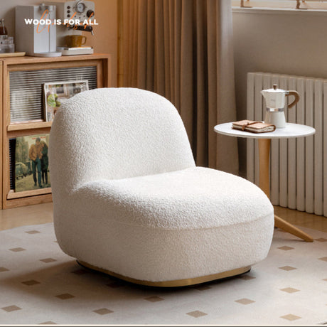 GENJI Emory Modern Light Luxury Lambskin Single Chair from GENJI
