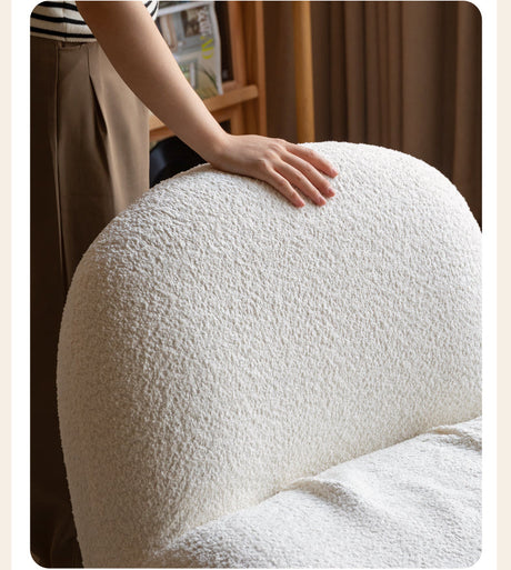 GENJI Emory Modern Light Luxury Lambskin Single Chair from GENJI