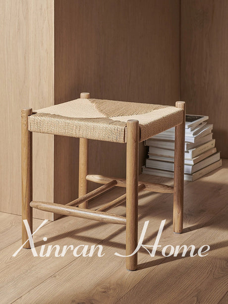 GENJI Haruka Elegant Solid Wood Stool from GENJI