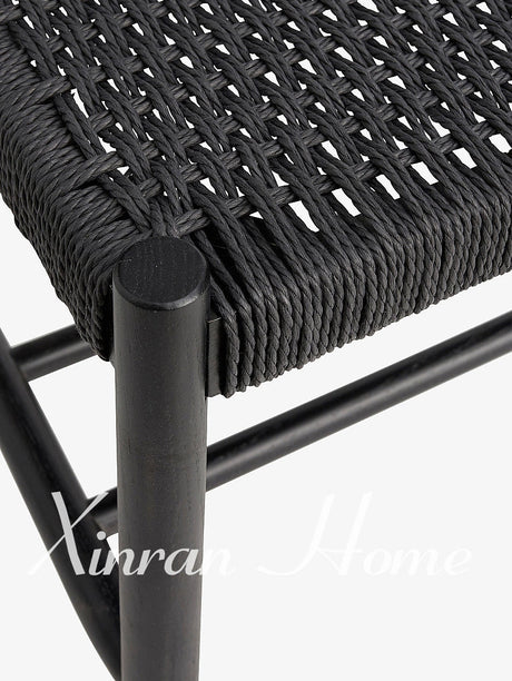 GENJI Haruka Elegant Solid Wood Stool from GENJI