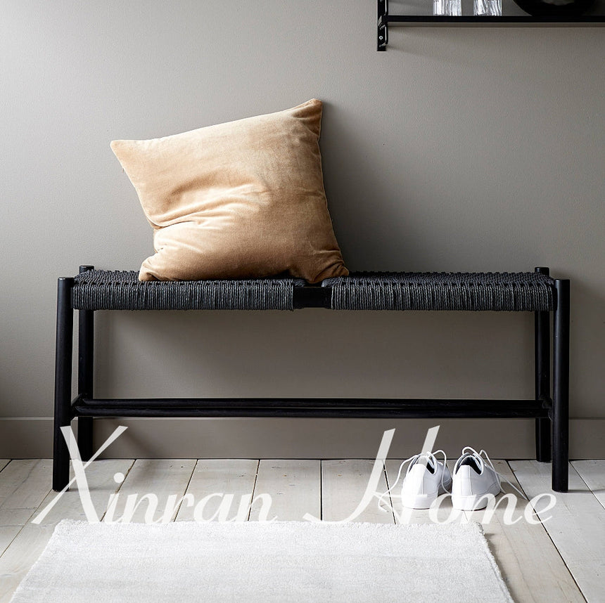 GENJI Haruka Elegant Solid Wood Stool from GENJI