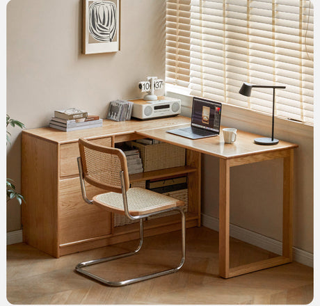 GENJI Haruka Solid Wood Integrated Study Desk from GENJI