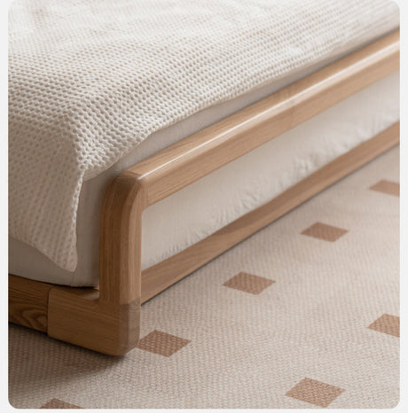 GENJI Harukaze Elegant Cream Solid Wood Double Bed from GENJI