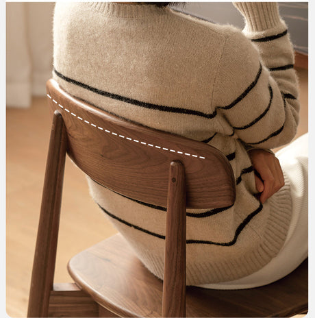 GENJI Harukaze Elegant Solid Wood Dining Chair from GENJI