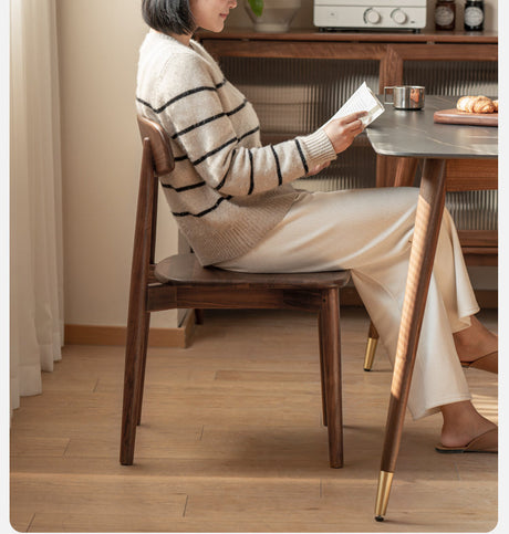 GENJI Harukaze Elegant Solid Wood Dining Chair from GENJI