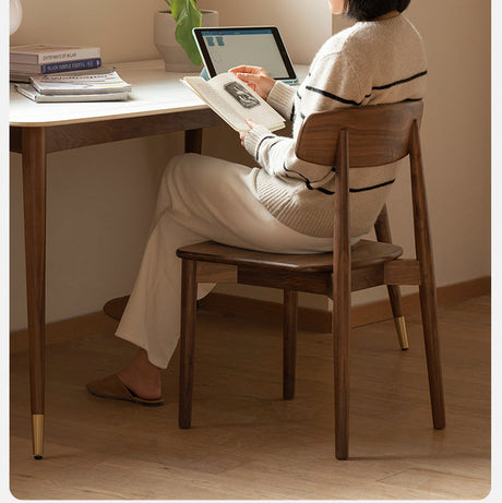 GENJI Harukaze Elegant Solid Wood Dining Chair from GENJI