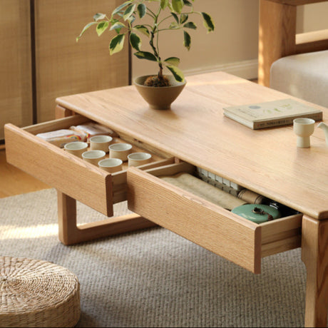 GENJI Harukaze Elegant Solid Wood Tea Table from GENJI